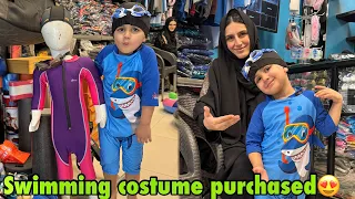 school ke liye swimming costume khareedna parha basil ne shop par loss karwadiya 