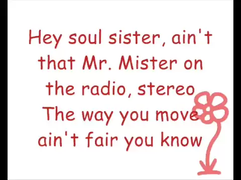 Download MP3 Train - Hey Soul Sister (Lyrics)