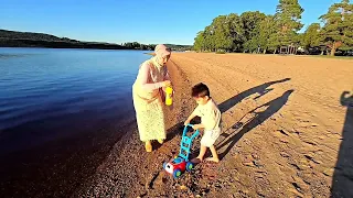 ترند جديد وحديث وأجواء جميلة جدا على شاطئ البحر في النرويج 🇳🇴 🫶👍