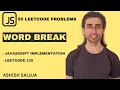 Word Break LeetCode 139 Dynamic Programming Explained Hindi JS