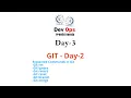 Day 3 DEVOPS LIVE TRAINING JULY 2023 - GIT