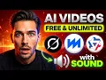 Lagu STOP Paying! Best 3 FREE \u0026 Unlimited AI Video Generators with Sound (No Watermark)