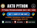 Python Programming Unit 2 One Shot BCC 302 402 Complete One Shot 2026 AKTU