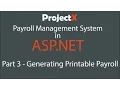 Payroll Management System in ASP NET Part 3 Generating Printable Payroll