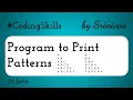 Program to Print Patterns 3 4 in Java Coding Skills