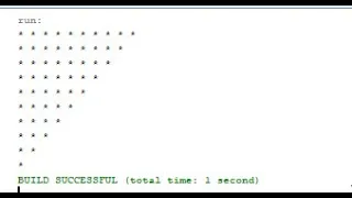 java Programs to print inverted half pyramid using and numbers
