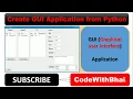 Create GUI Application from python