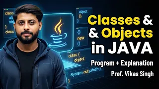 How to create Classes Objects in JAVA Program with Explanation HINDI by Vikas Singh