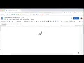 Typing Exponents in Google Docs