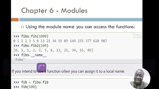Chapter 6 Modules 1 Executing Modules as Scripts