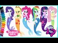 Lagu MY LITTLE PONY EQUESTRIA GIRLS SEAPONY MERMAID HOW TO COLORING PAGE MEWARNAI KUDA PONI DUYUNG