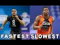 Slowest Fastest Top 10 Starting QB s 40-Yard Dash Times
