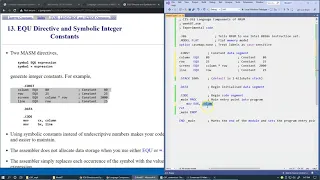 7 14 EQU Directive and Integer Constants