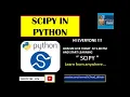 SCIPY in Python Part - 1 Basics of SCIPY Solution of first order ODE