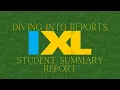 Diving into IXL reports Student Summary Report