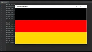 The german flag Die deutsche Flagge Python