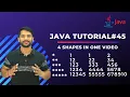Star Printing Shape Printing Pyramid Printing In Java Part 1 In Hindi