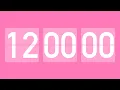 12 hour countdown timer with flip clock