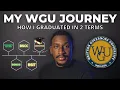 My WGU Journey - How I Graduated In 2 Terms BSNOS to BSCC to BSIT