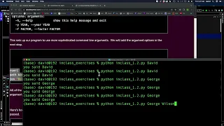 Command Line Arguments and the argparse Module