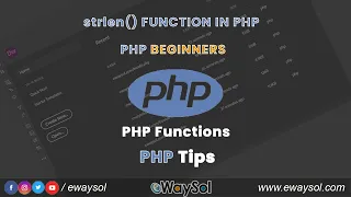 PHP strlen Function for PHP Beginners PHP Tips Tricks PHP Web Tutorials eWaySol