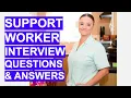 SUPPORT WORKER Interview Questions Answers