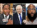 FIRST TAKE Jerry Jones only cares about net worth not ring - Stephen A Smith rip Cowboys failure