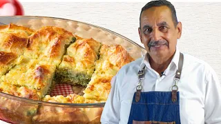 فطيرة جلاش بالسبانخ و الجبنة على طريقة عبده سعيد 