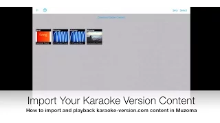 Import and play back Karaoke-Version com custom backing tracks on an iPhone iPod touch or iPad