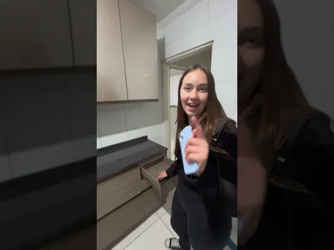 Reação da camilly vendo nosso armário novo #casa #reforma #reação #fyp #viral