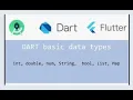 Data Types in Dart Dart Tutorial for Flutter in Hindi Integer Double String and Boolean Hindi