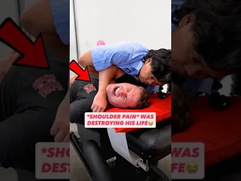 SHOULDER PAIN WAS DESTROYING HIS LIFE😭   #chiropractic #backpain #neckpain #trending