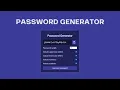 Password Generator Beautiful Design with Source Code