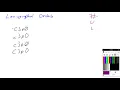 Lexicographical Ordering