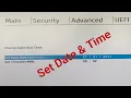 Set Date and Time from BIOS on hp ProDesk PC