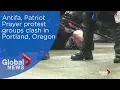Download Lagu Antifa, Patriot Prayer protest groups clash in Portland, Oregon