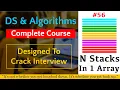 Stack Implement K Stack Using Same Array Data Structures And Algorithms