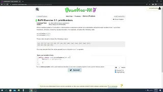 Exercise 3 1 printNumbers Java Tutorial Practice-It