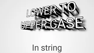 C Programming Tutorial Converting Lowercase to Uppercase Letters Simple Code Example