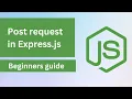 post request in express js express post req