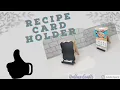 Quick Recipe Card Holder Using Hobby Lobby Stand