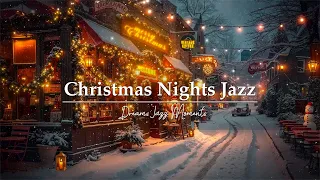 Relaxing Jazz In The Christmas Coffee Shop Old Town Snowy Winter Evening Peaceful Holiday Ambience 