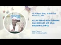 Download Lagu Al Hikam Ibnu Athoillah | Hikam ke 168| H. Zainus Solihin