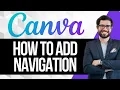 How to Add Navigation in Canva Website
