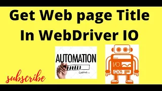 How to Get Web Page Title in web Driver IO WebDriverIO Tutorials For beginners