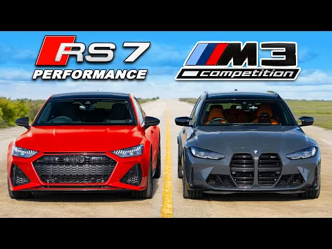 Download MP3 Audi RS7 Performance v BMW M3: DRAG RACE