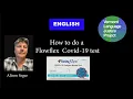 English How to do a Flowflex test for covid 19