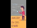 JavaScript es6 classes