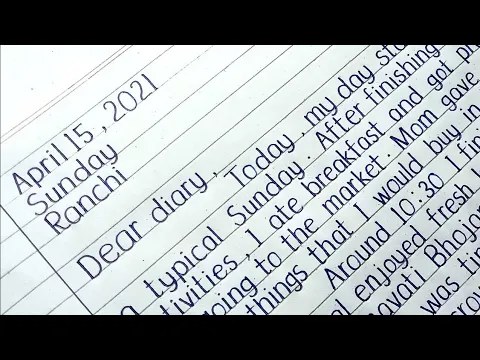 Download MP3 How to write diary || Diary writing in English || Diary entry