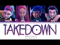 Download Lagu [KARAOKE] HUNTRIX (헌트릭스) 'TAKEDOWN' [4 Members] (Color Coded Lyrics)